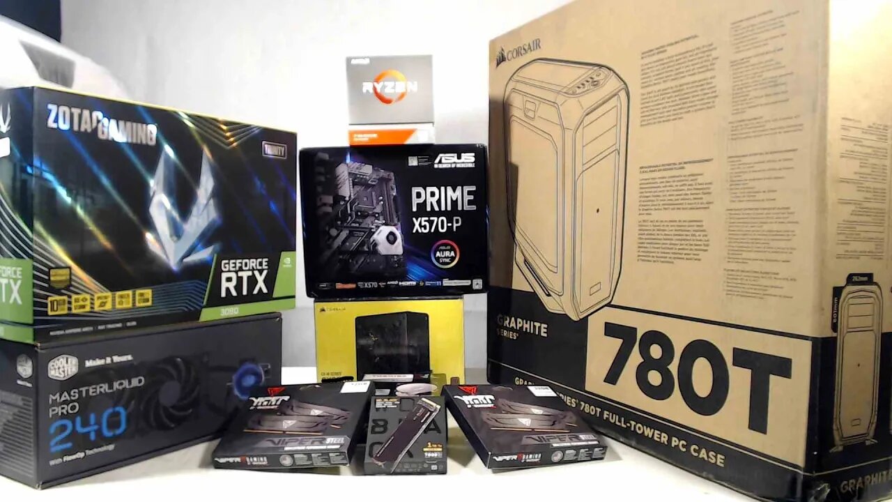 SUPERCUANTICO ENSAMBLANDO EQUIPO CORSAIR 780T RTX 3080