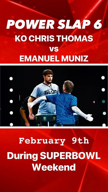 Power Slap 6 * KO CHRIS THOMAS vs EMANUEL MUNIZ for the welterweight championship