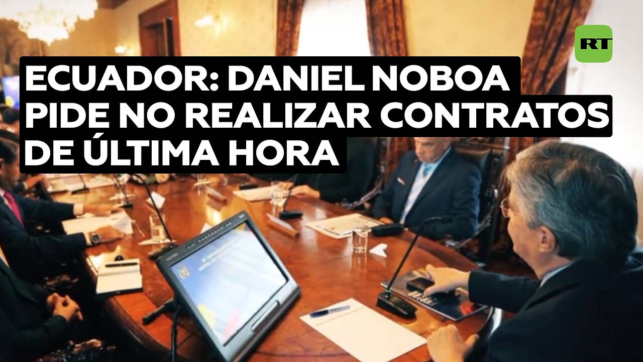 Noboa pide a Lasso no firmar contratos de última hora durante la reunión del Consejo de Seguridad