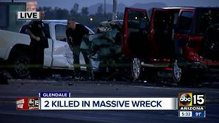 Five vehicles involved in deadly Glendale crash