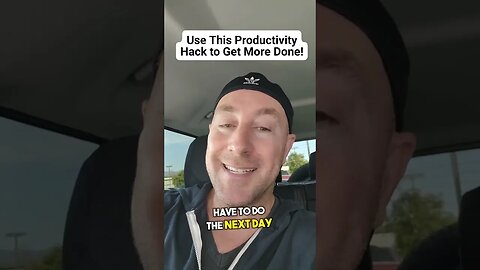 How to be productive?