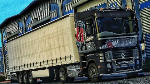 GEARBOX PROBLEMS with RENAULT MAGNUM Route 69 delivering MILK to Cardiff | ETS2 Gameplay