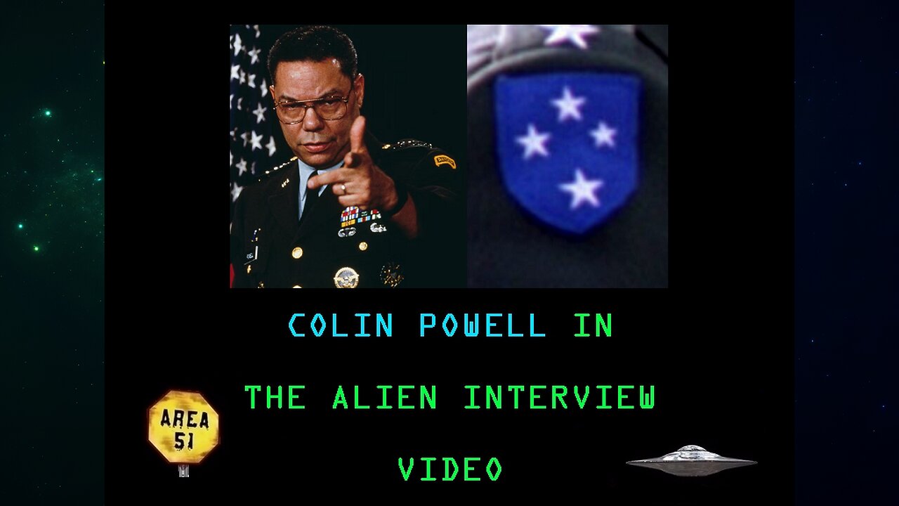 Colin Powell In The Alien Interview Video (2023) [2024 Reworked Version]