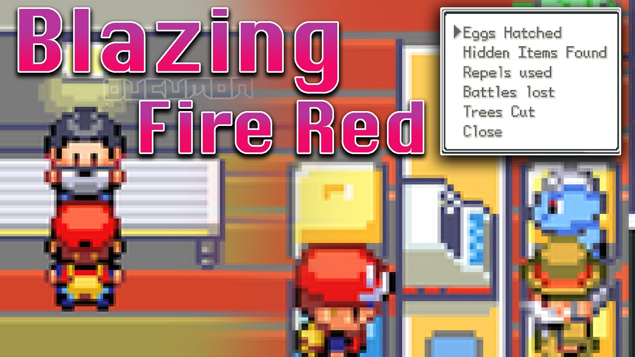 Pokemon Blazing Fire Red - Open World GBA Hack ROM, You can choose the place to start, PSS System