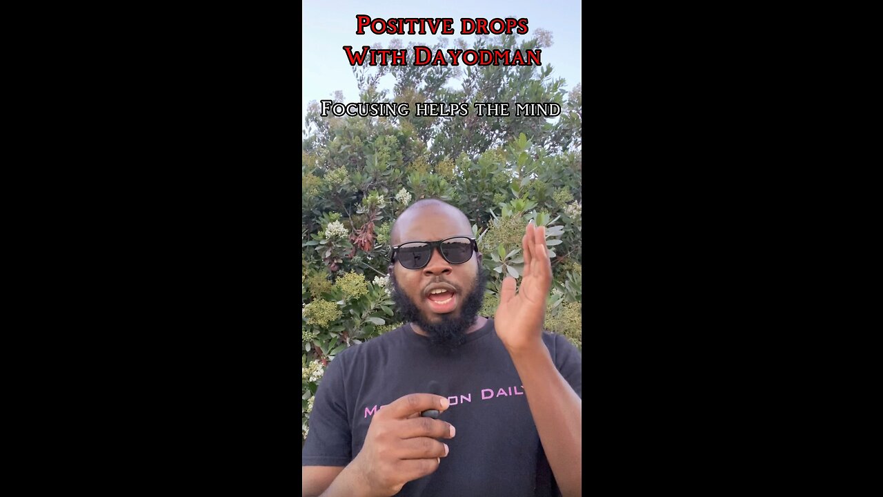 Focusing #dayodman #eeyayyahh #motivation #motivationalspeaker
