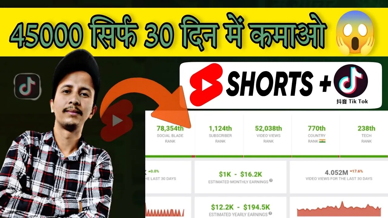 Copy-Paste Youtube Shorts नया कमाई का तरीका 🔥2023 में Youtube Shorts से 500$ कैसे कमाए #ytshorts