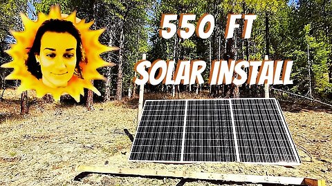 Setting Up Solar Panels Far From Home - 550 ft!! - Part One| Rescued Chickens