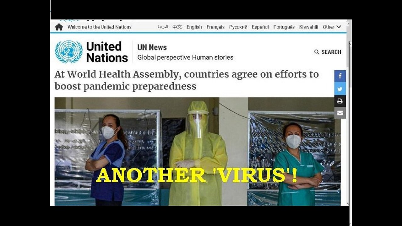 New International Pedophile UN, WHO & WEF Laws For 'VIRUS' 'Disease Surveillance' PLAN-DEMICS!