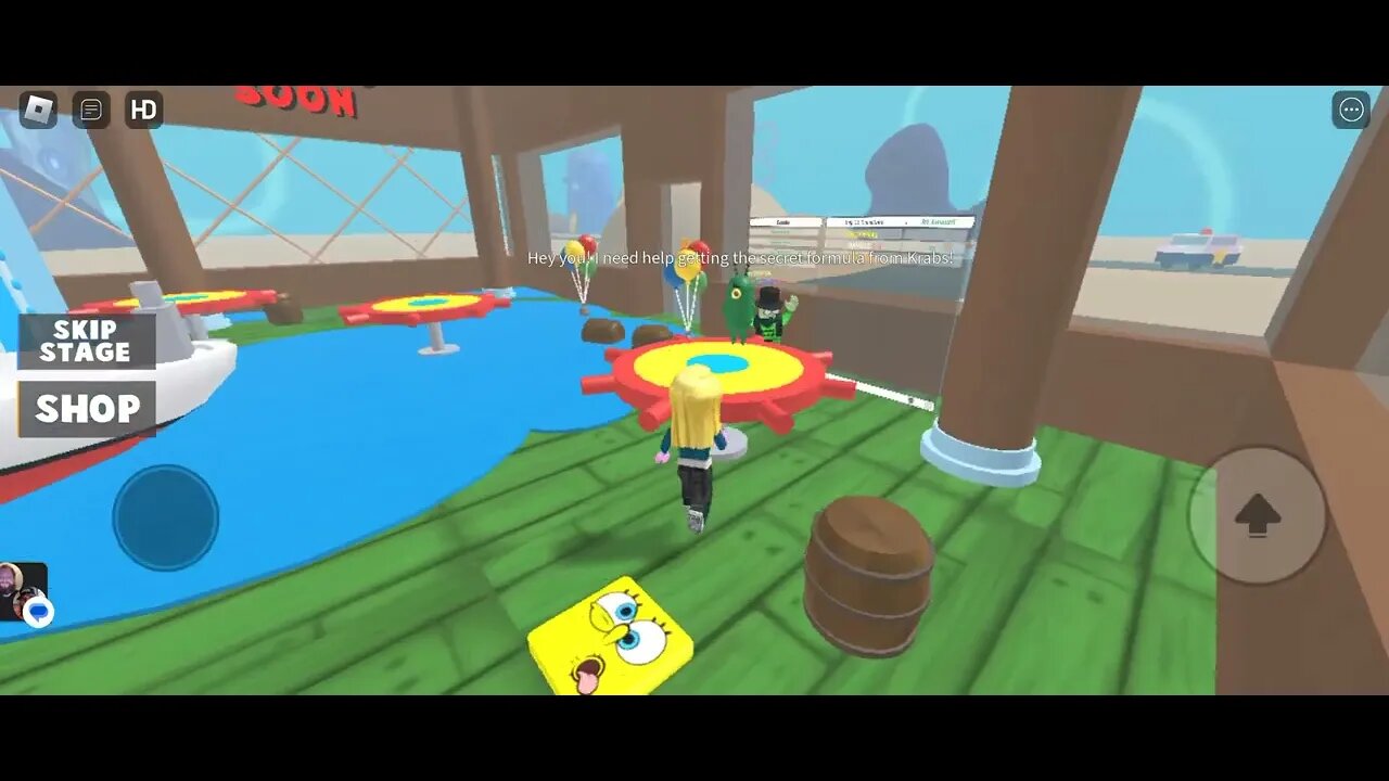 roblox obby spongebob