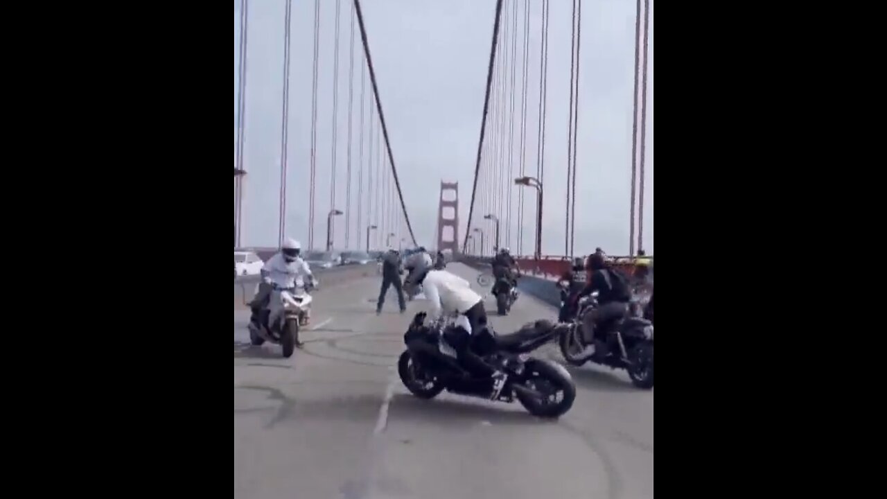 Motorcyclists Block Golden Gate Bridge, No Arrests Made