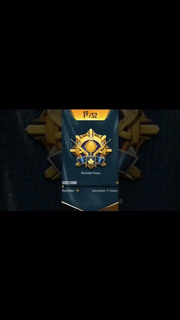 Dominador Craque no PUBG Mobile.