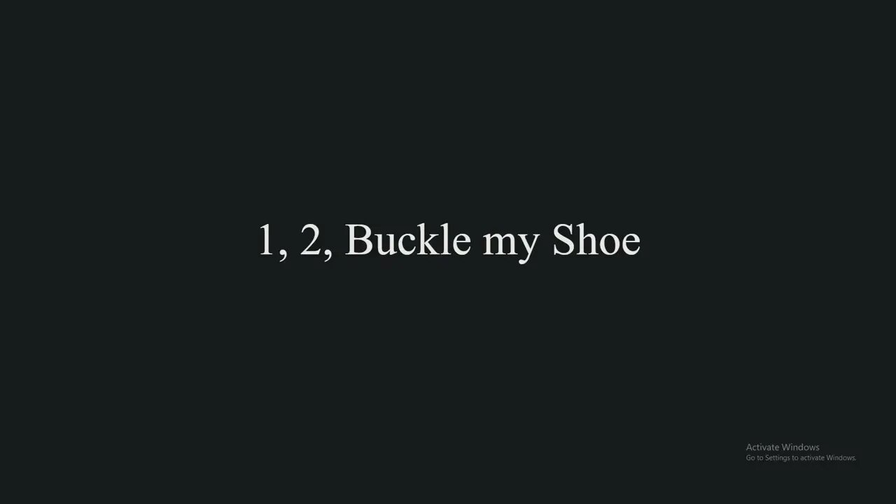 How to Pronounce 1, 2, Buckle my Shoe