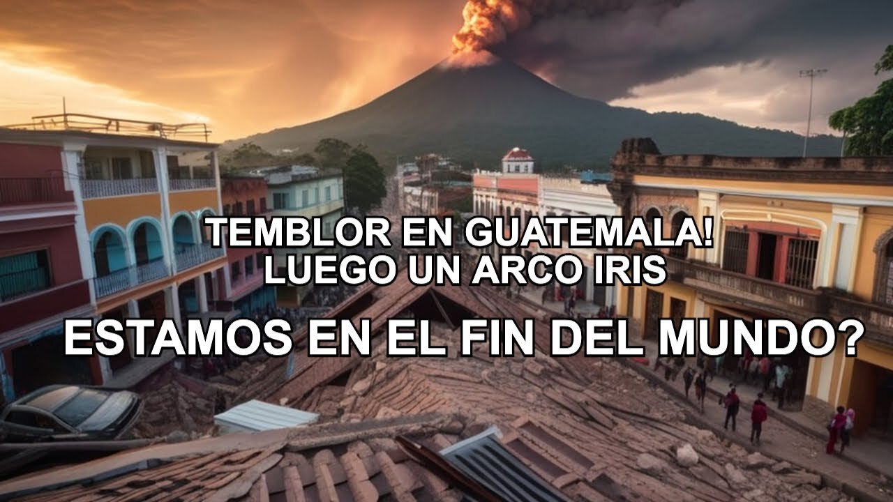 FUERTE TEMBLOR EN GUATEMALA! estamos en el fin del mundo??