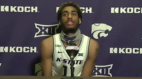 Kansas State Basketball | Antonio Gordon Postgame Press Conference | Kansas 59, K-State 41