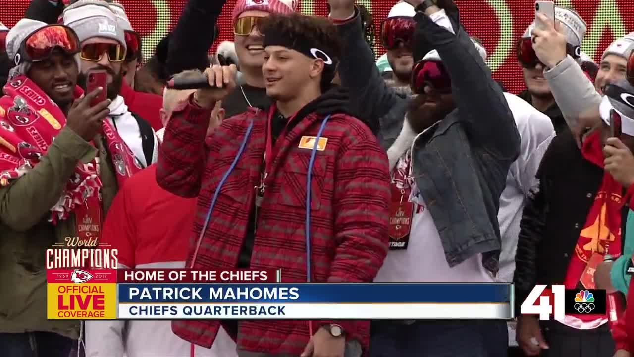 Chiefs QB Patrick Mahomes: 'We're the champs, baby!'