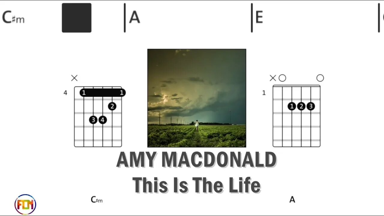 AMY MACDONALD This Is The Life - Guitar Chords & Lyrics HD