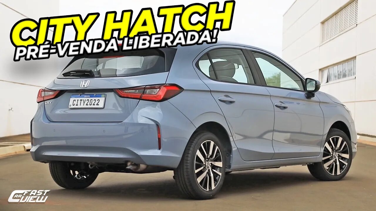 NOVO HONDA CITY HATCH 1.5 FLEX 2022 VAI SER MELHOR QUE VW POLO E CHEVROLET ONIX? PRÉ-VENDA LIBERADA!