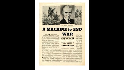 Tesla FBI Files Batch 3 Pg's 1-31, "TELEFORCE" A Machine to End all War