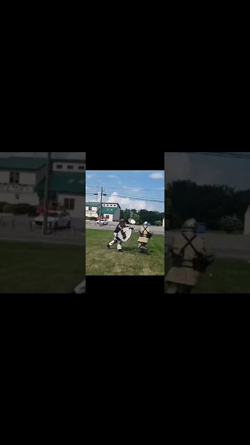 Poleaxe vs Shield #hema #historicaleuropeanmartialarts #sca #swordandshield