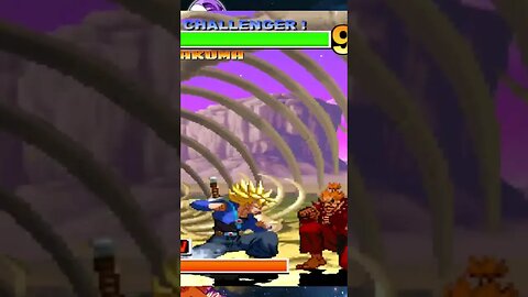 Trunks vs Akuma #retro #videogame #gaming #youtubeshorts #game #retrovideogames #videogamecharacter