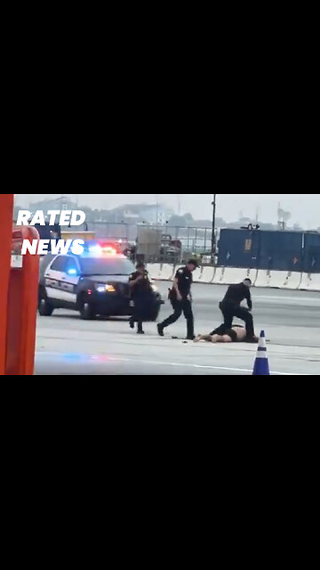 Shirtless Man Runs Onto LAX Apron, Tackled by Security