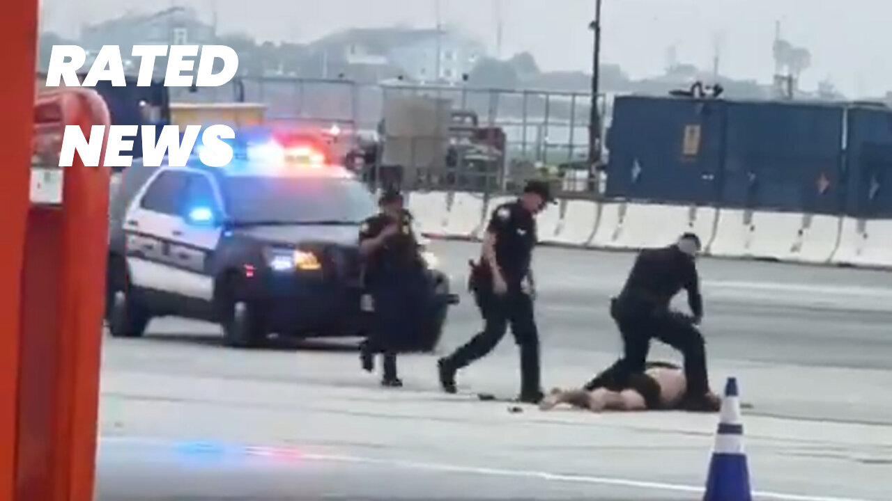 Shirtless Man Runs Onto LAX Apron, Tackled by Security