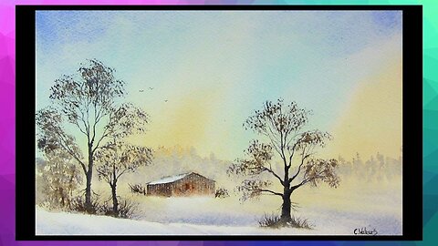 PAINT A STUNNING WINTER LANDSCAPE