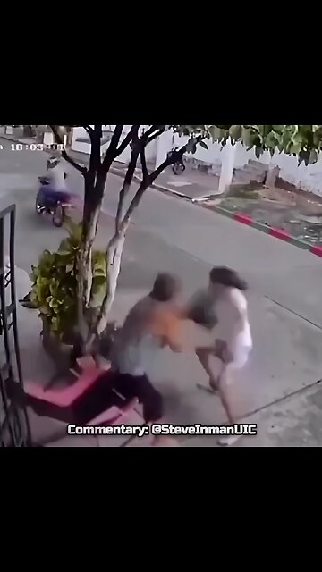 Grandma Disciplines Robbers