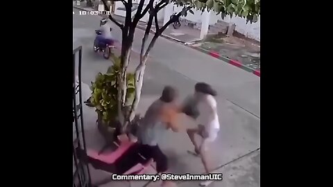 Grandma Disciplines Robbers