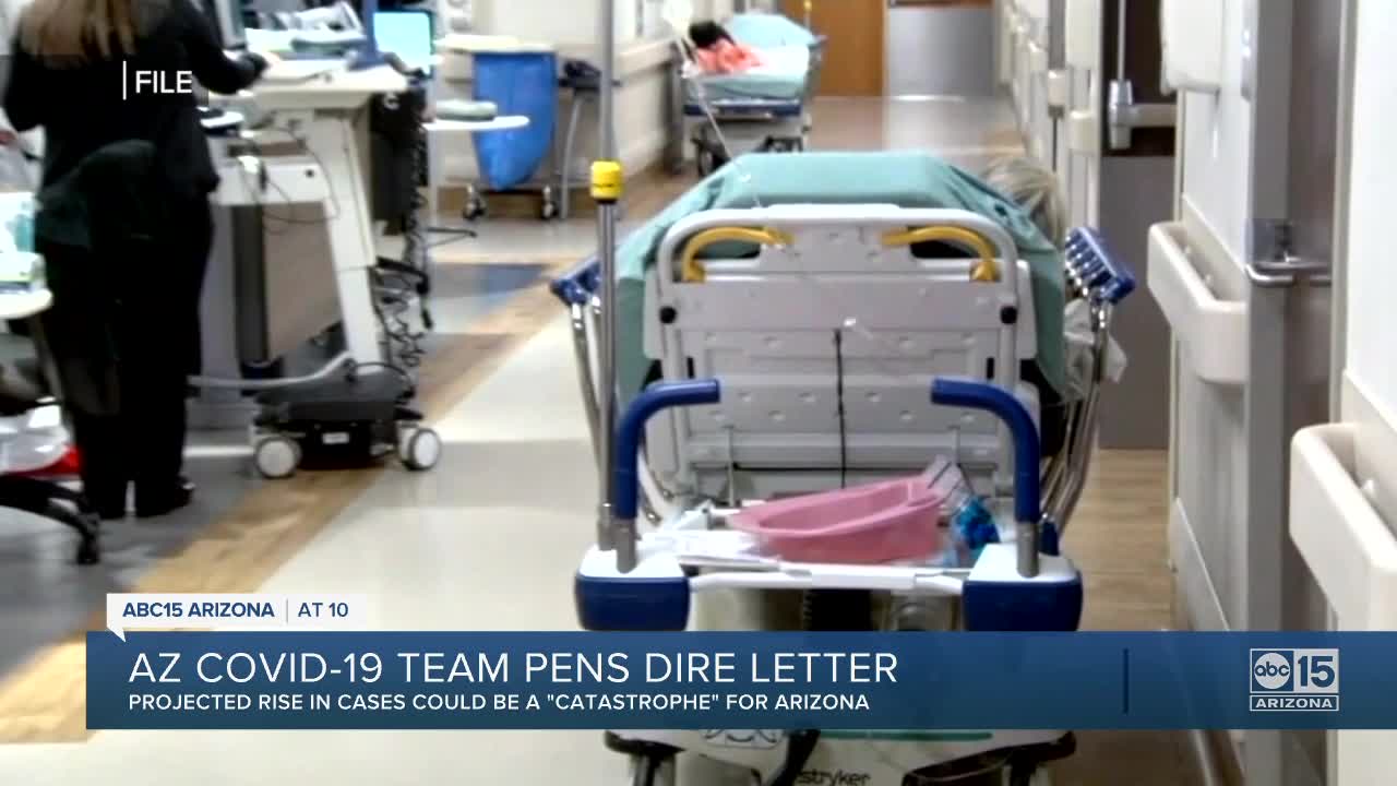 Arizona COVID-19 team projects "catastrophic" rise in cases in letter