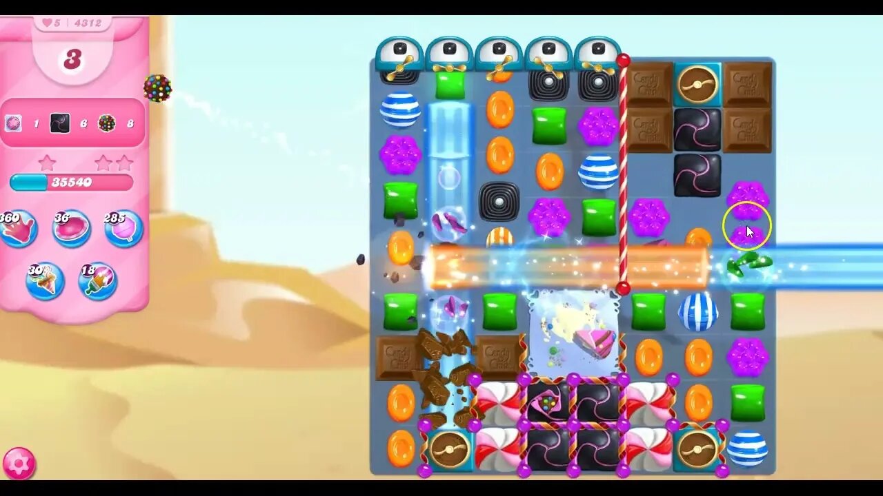 Candy Crush Level 4312 Talkthrough, 28 Moves 0 Boosters