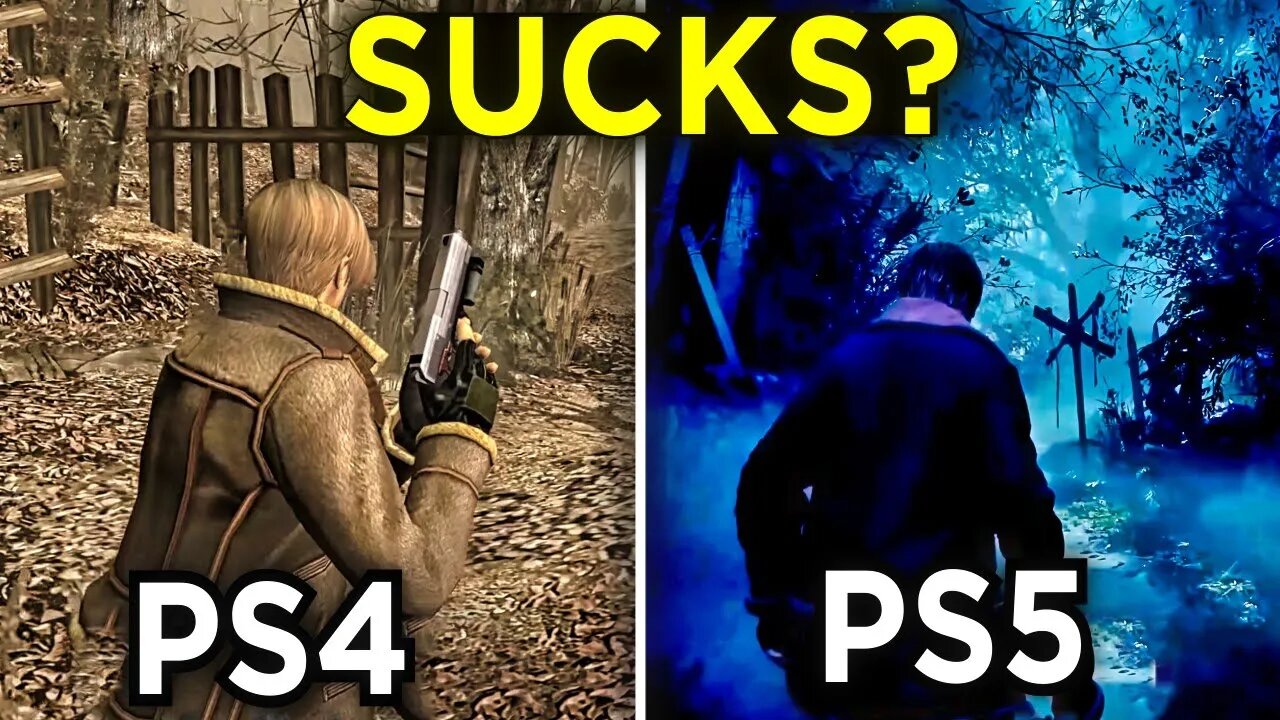 WOAH.. 🤯 - Resident Evil 4 Remake Gameplay Graphics Comparison PS5 vs PS4 (Resident Evil Xbox & PS5)