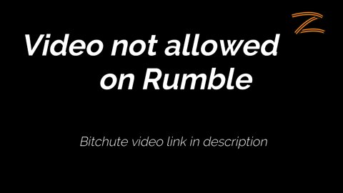 Rumble strikes again deleting the video: "Would you vote this one to be your President?"