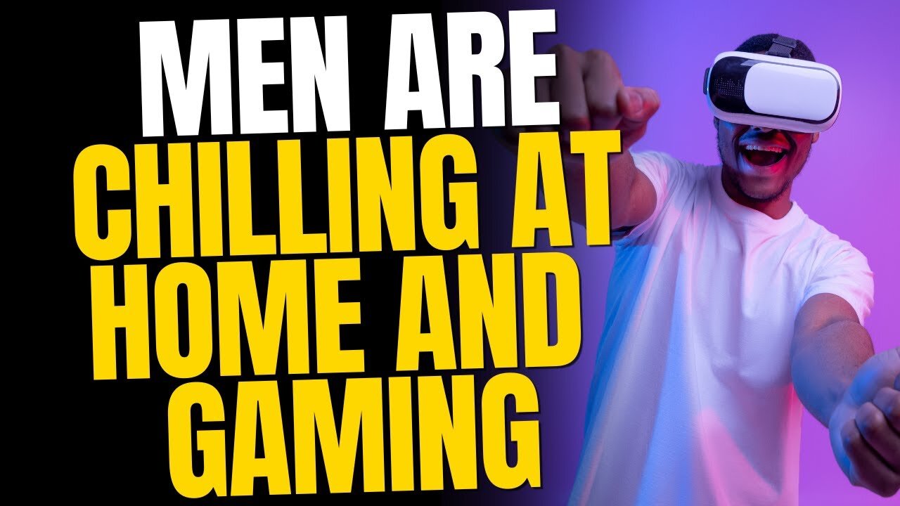 Men are Playing Video Games and Chilling at Home