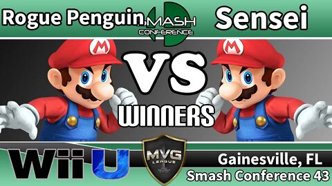 RoguePenguin (Mario) vs. Sensei (Mario) - SSB4 Winners R5 - SC43