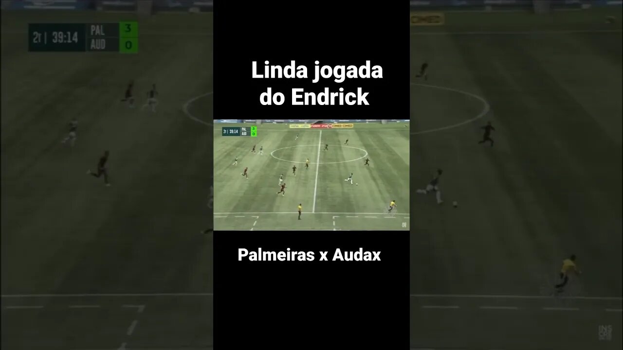 Linda jogada do ENDRICK Palmeiras x Audax jogo treino @paulomassini