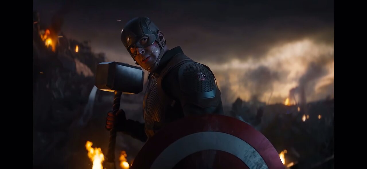 Captain American vs Thanos fight