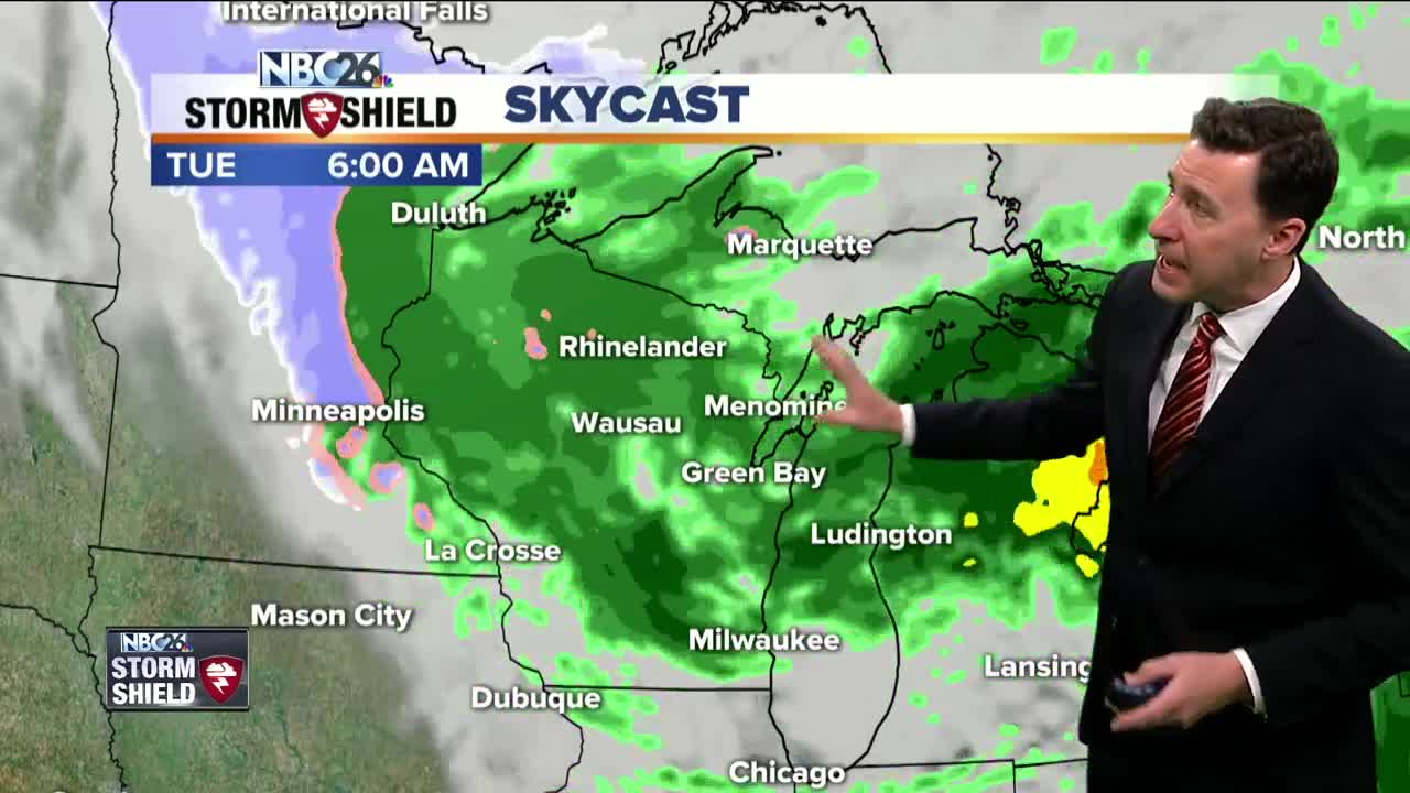 Michael Fish's NBC26 Storm Shield weather forecast