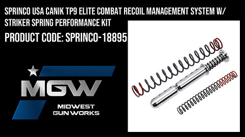 Sprinco USA Canik TP9 Elite Combat Recoil Management System Performance Kit - SPRINCO-18895