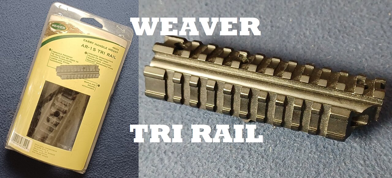 WEAVER AR-15 CARRY HANDLE TRI RAIL MOUNT Drop In Accessory , 48322