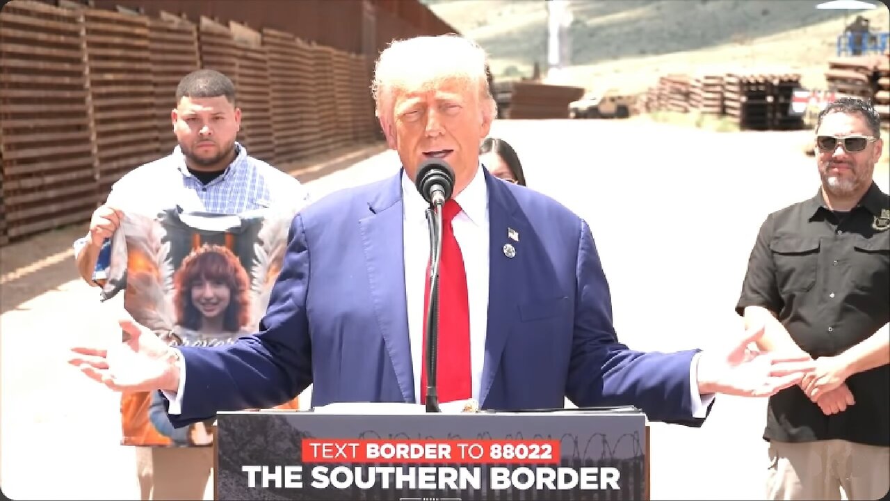 President Trump Speaks at the U.S. Border in Cochise County, AZ . ~ August 22 2024