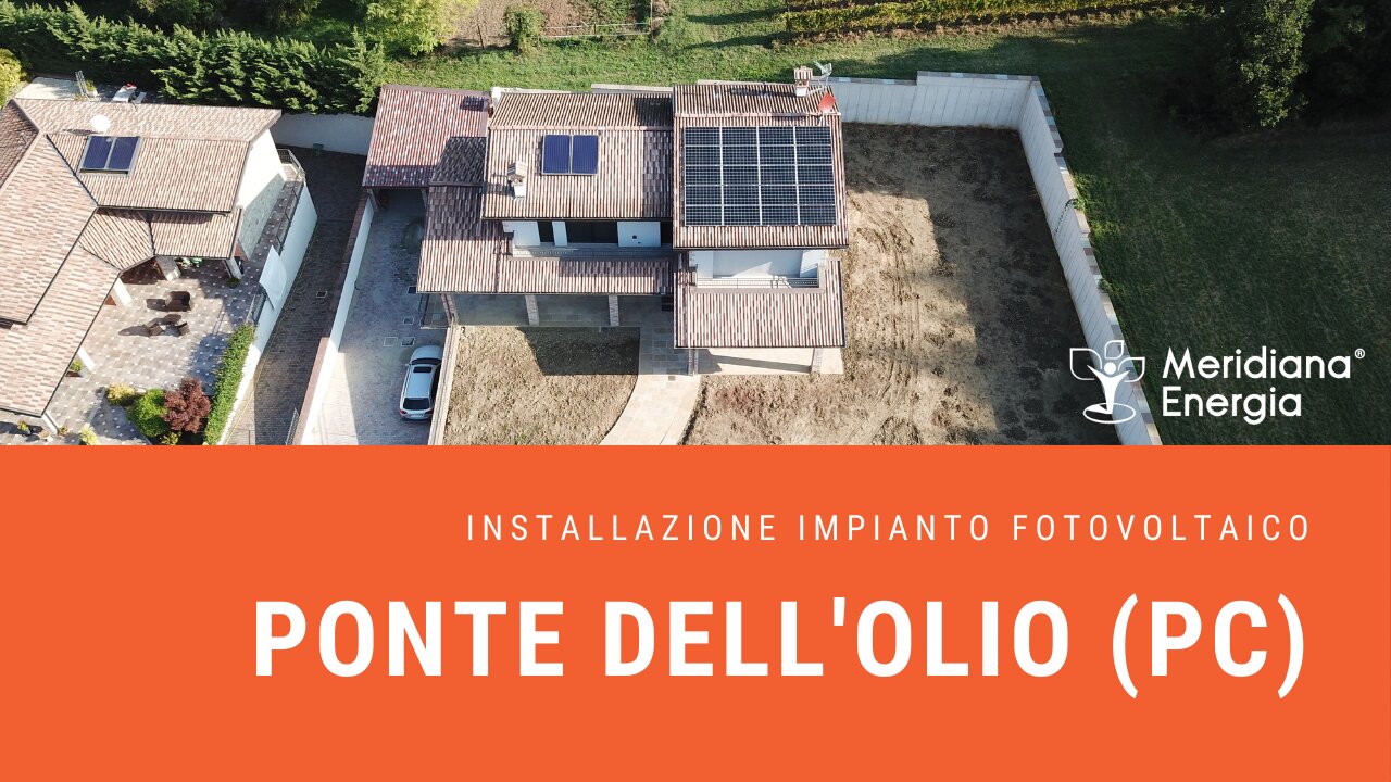 Installazione impianto fotovoltaico a Ponte dell'Olio (PC)