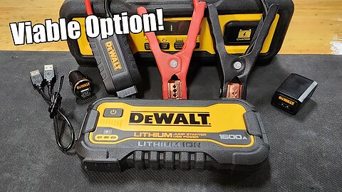 Will It Start Our Jeep? DEWALT Jump Starter 1600 Peak Amp With USB Power Station DXAELJ16