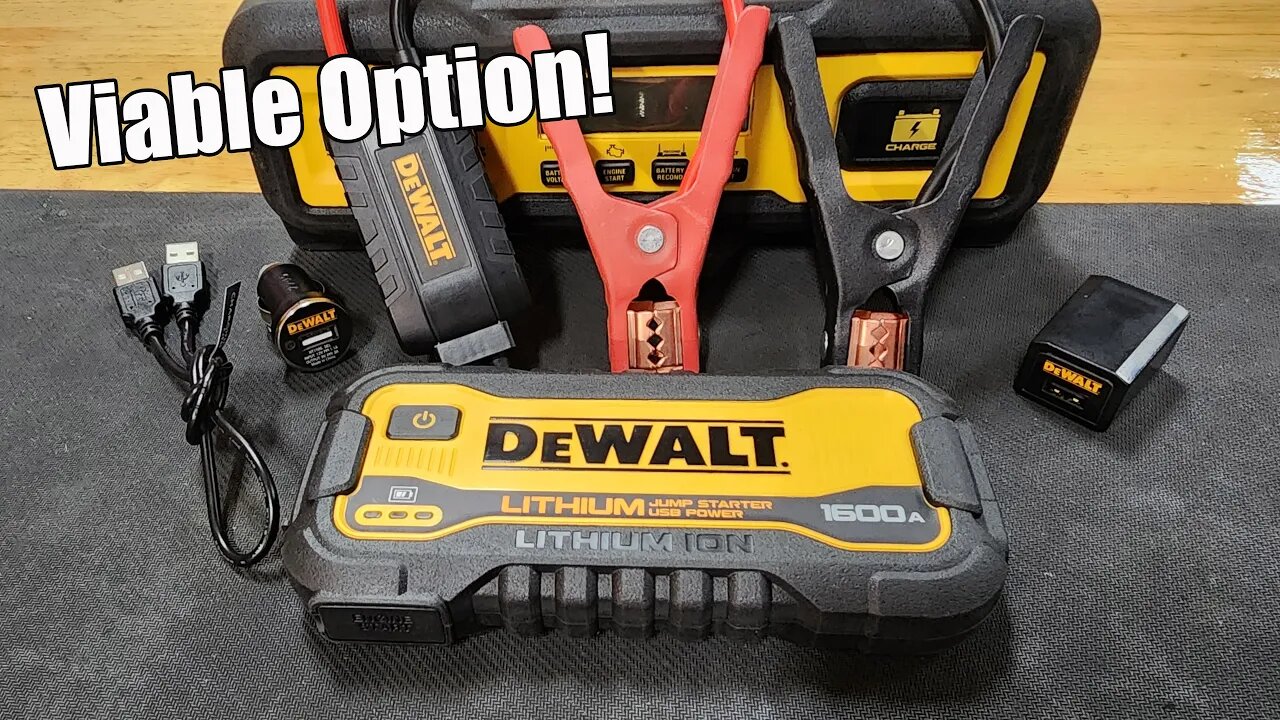 Will It Start Our Jeep? DEWALT Jump Starter 1600 Peak Amp With USB Power Station DXAELJ16