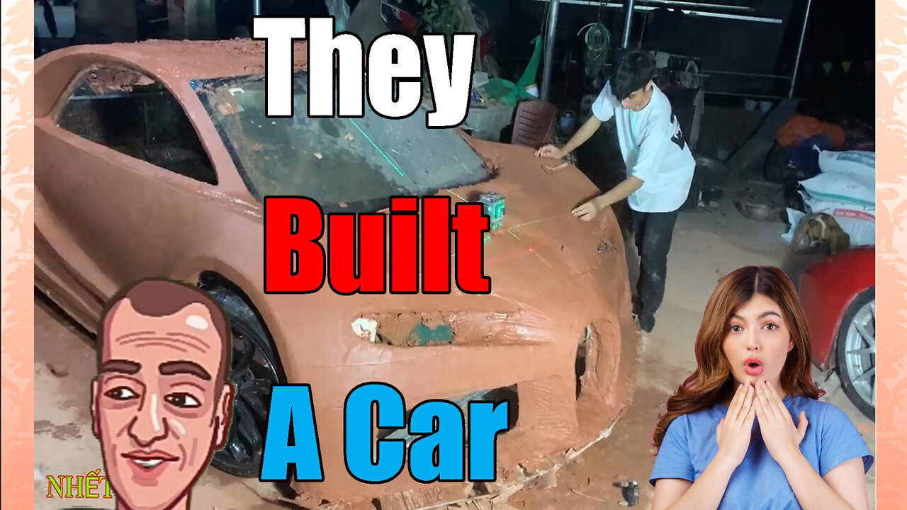 Vietnamese youth Make Bagatti Super Car🏎️ Made out of Clay Reaction😕