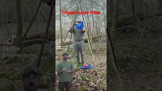 Tripod water filter