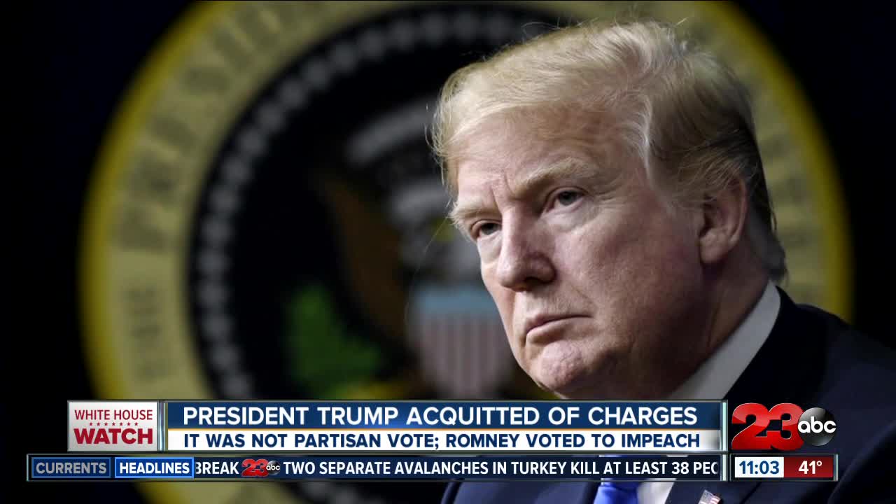 President Donald Trump acquitted of charges