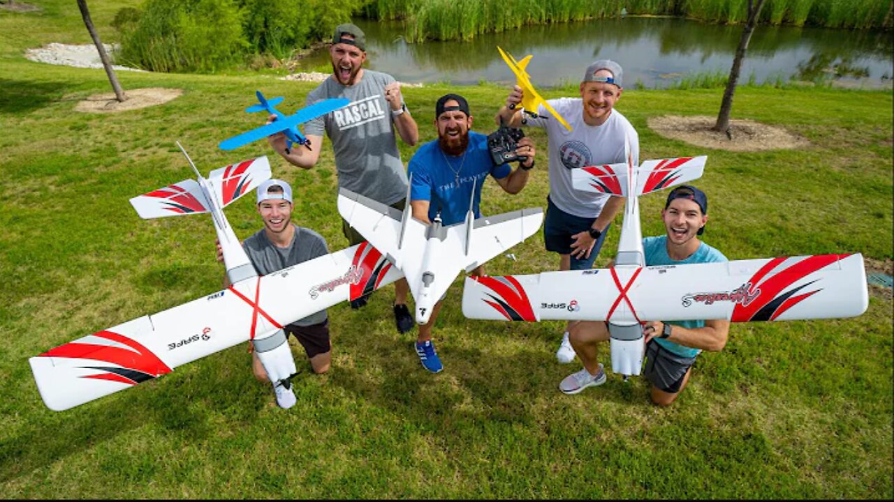 RC Airplane Battle | Dude Perfect ✈️😀