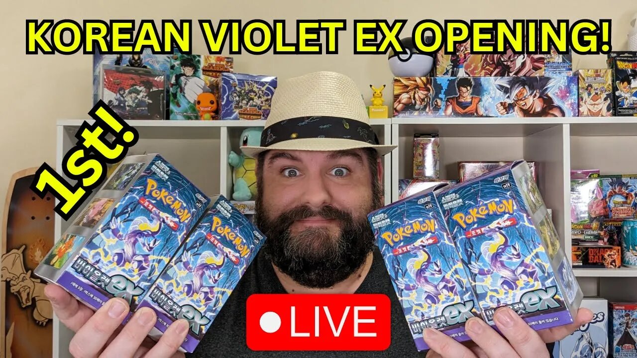 1st Korean Pokemon Violet EX Booster Box Live Opening!