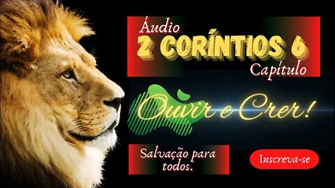 2 Coríntios, capítulo 6 (Bíblia sagrada). @ouvirecrer61